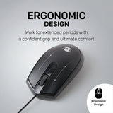 UP USB Mouse with Optical Sensor, 3 Buttons, Wired Mouse For PC & Laptop - M302