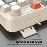 ARIZONE Gaming RGB Keyboard, Mechanical Keyboard with USB Port Luminous 94 Keys for PC Tablet Desktop